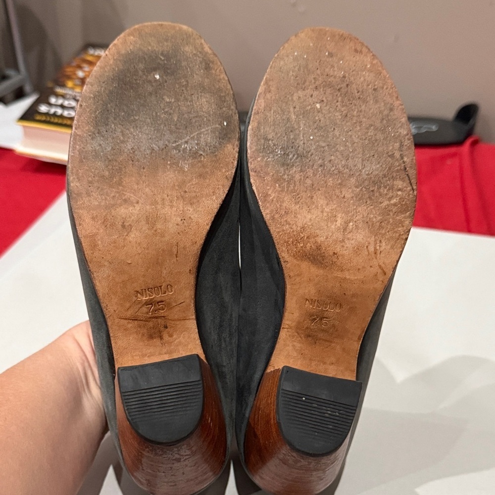 Nisolo Charcoal Gray Mules - Picture 5 of 5
